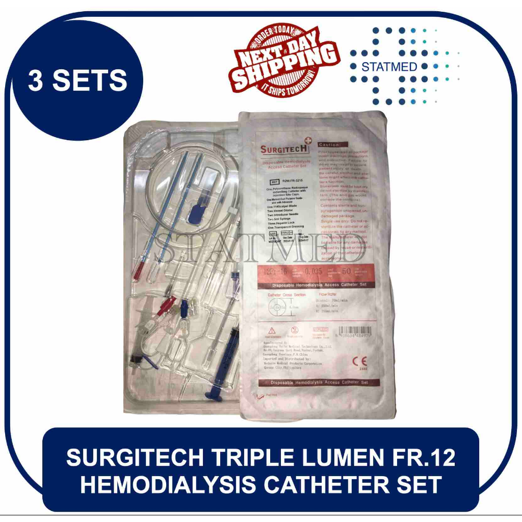 catheter bag Catheter tools Catheter male ♣Triple Lumen Hemodialysis ...