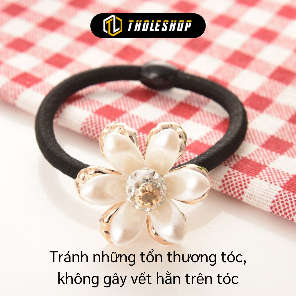 Dây Cột Tóc - Combo 2 Dây Buộc Tóc Cho Nữ Hình Hoa - Dây Thun Buộc Tóc Mềm - Phụ Kiện Tóc