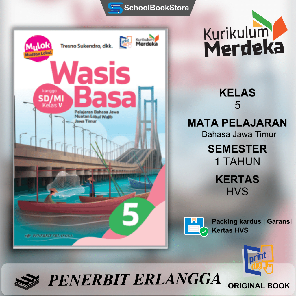 Buku wasis basa untuk sd mi kelas 5 v kurikulum merdeka penerbit