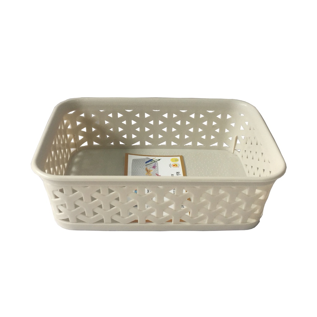 Rổ nhựa mây chữ nhật TỰ LẬP TL949 - (Giao Màu Ngẫu Nhiên)