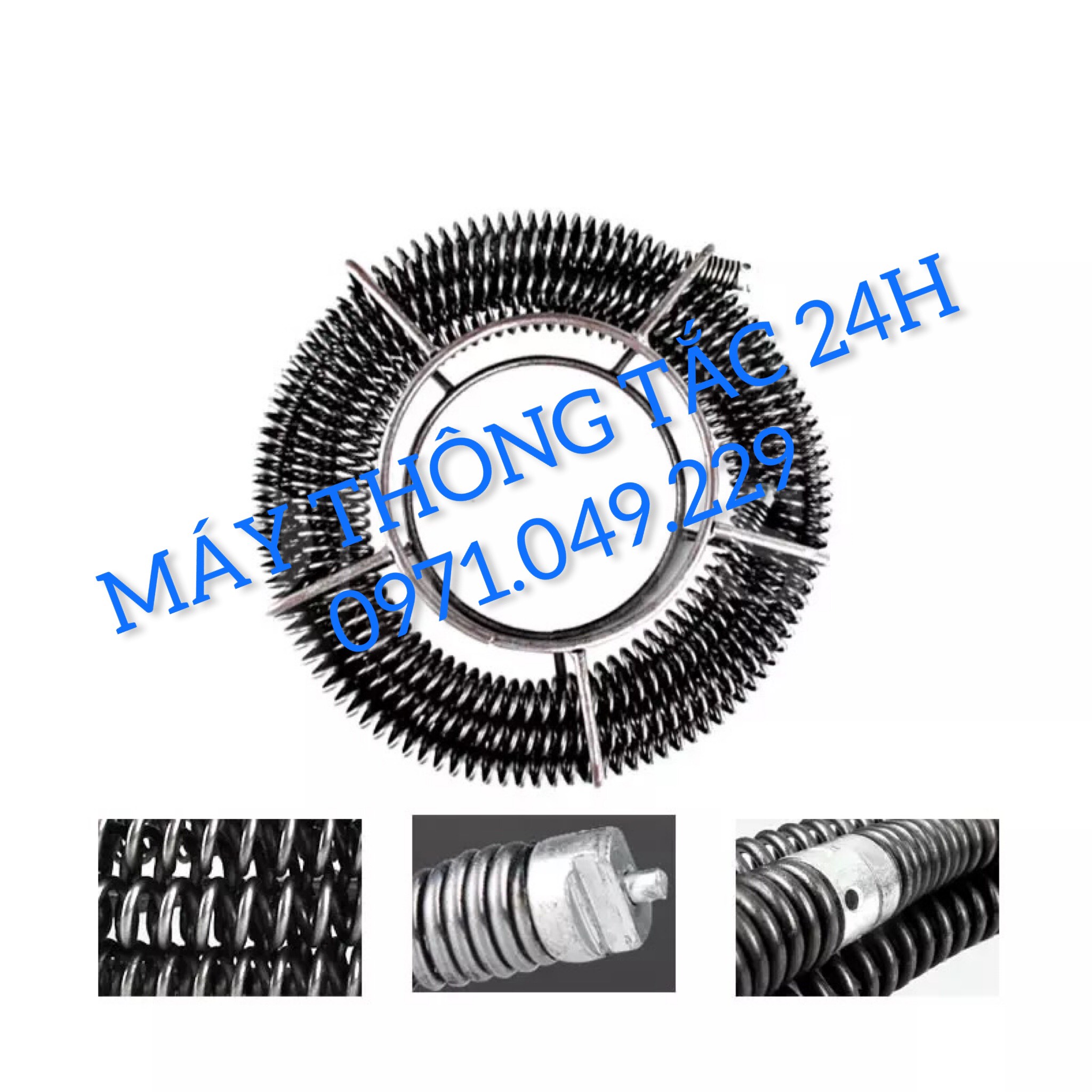 Dây thông tắc cống dùng máy khoan dài 15m