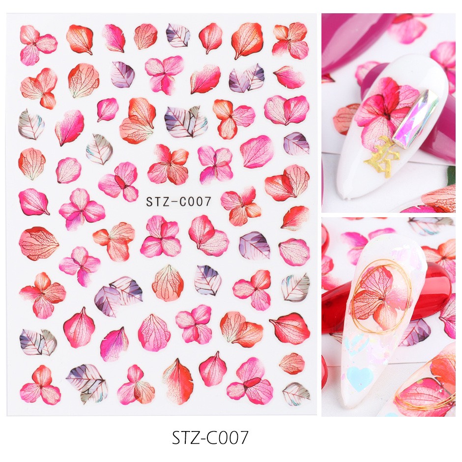 Sticker mẫu hoa khô ẩn