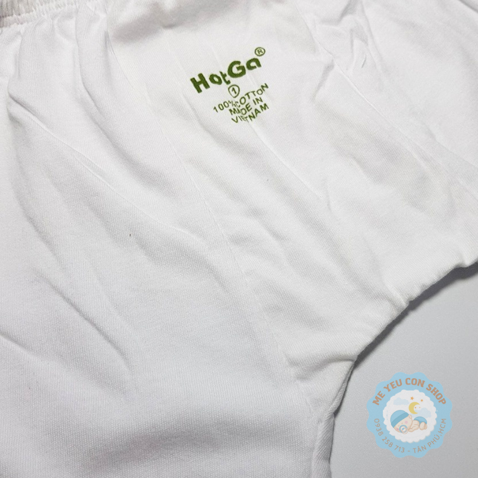 (3-13kg) Quần Dài Mặc Bỉm HotGa Cotton Trắng Cho Bé
