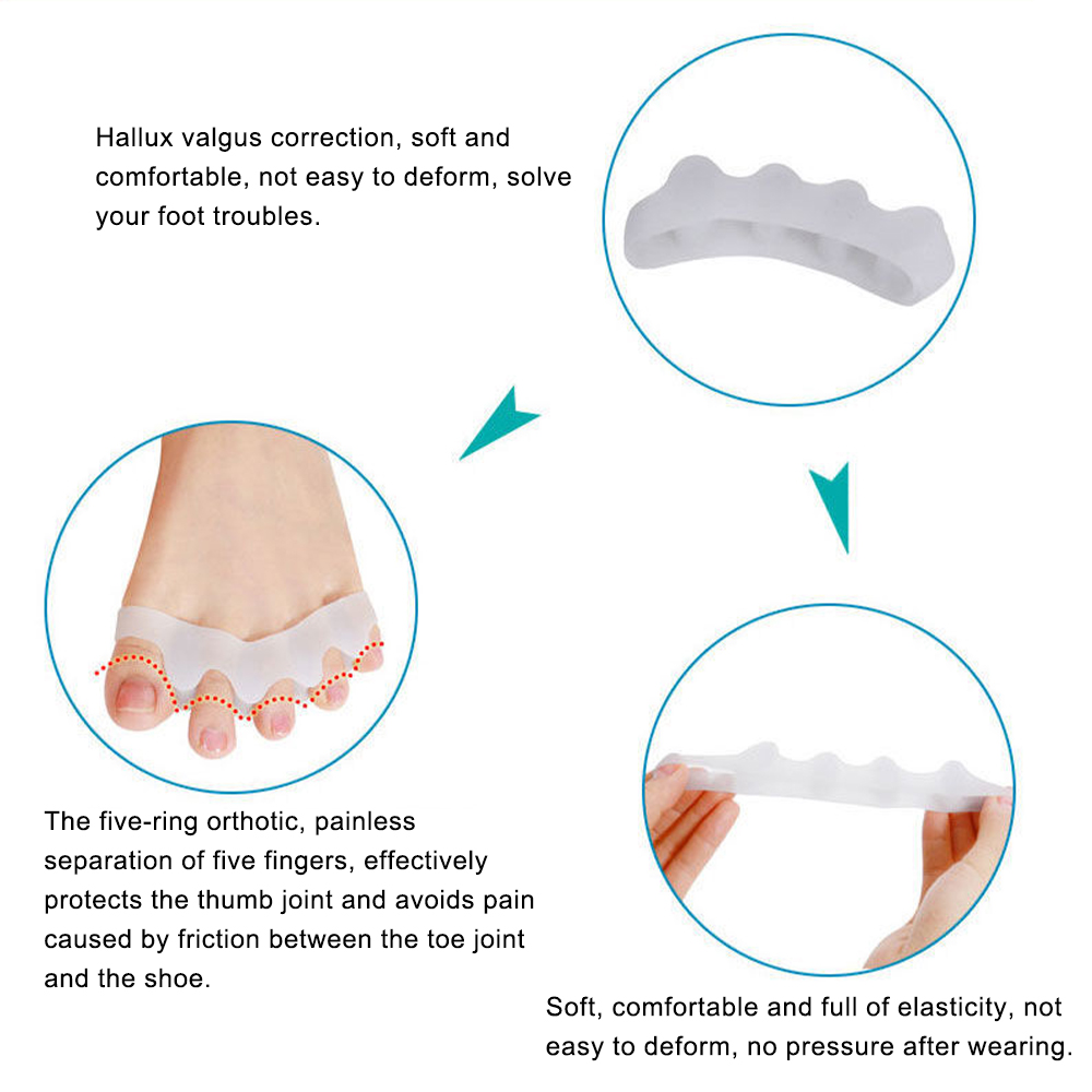 Wenefang%20Fashion%201Pair%20Silicone%20Toes%20Separator%20Bunion%20Bone%20Ectropion%20Adjuster%20Toes%20Outer%20Appliance%20Foot%20Care%20Tools%20Hallux%20Valgus%20Corrector%20-%20Image%205