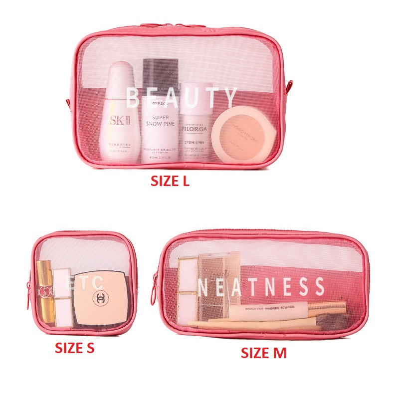 PVN61161 Bộ 3 Túi Lưới Đựng Mỹ Phẩm Đồ Makeup