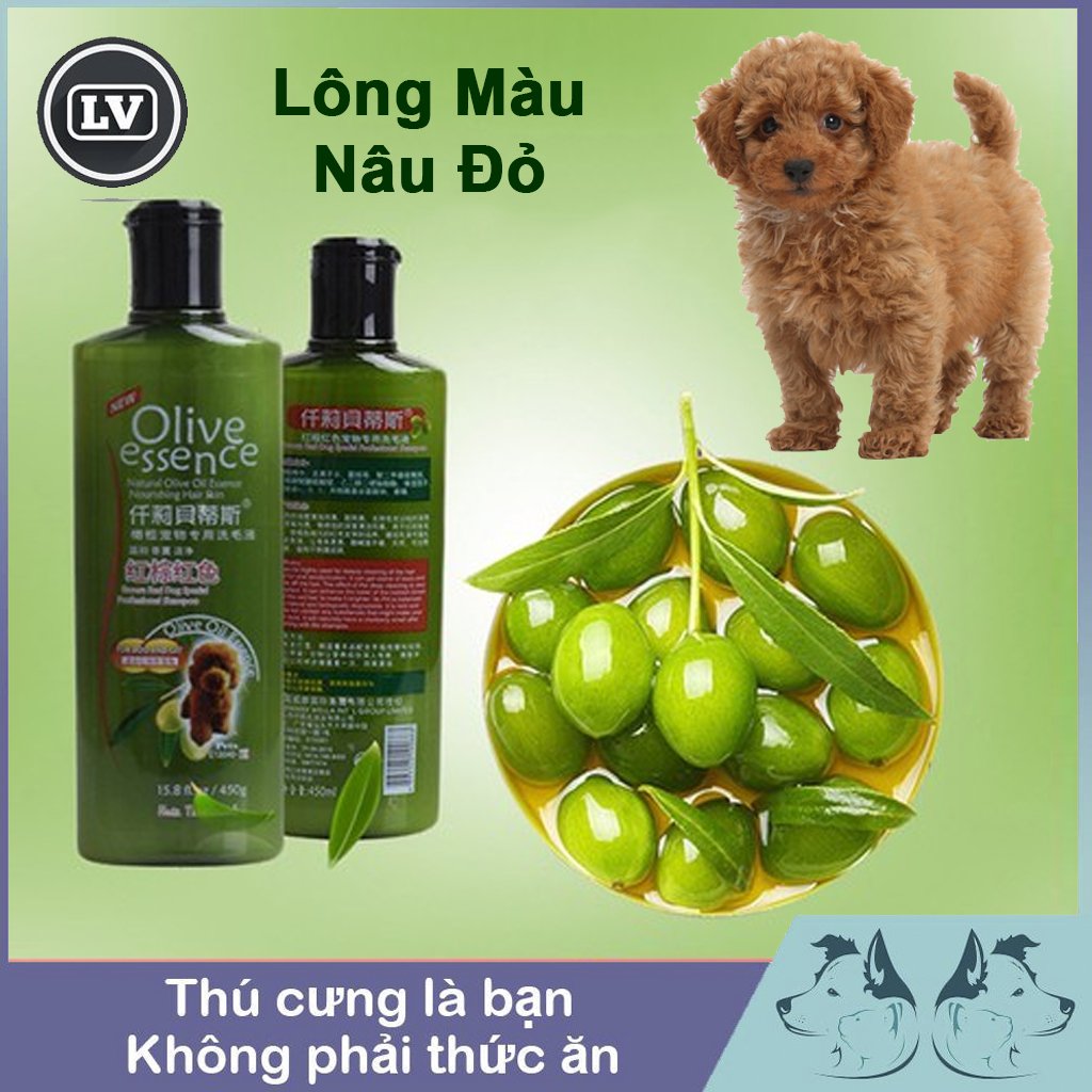 [CHÍNH HÃNG] Sữa Tắm Cho Chó Lông Màu Nâu Đỏ SOS Nâu Đỏ 530ml - Phụ Kiện Thú Cưng Long Vũ