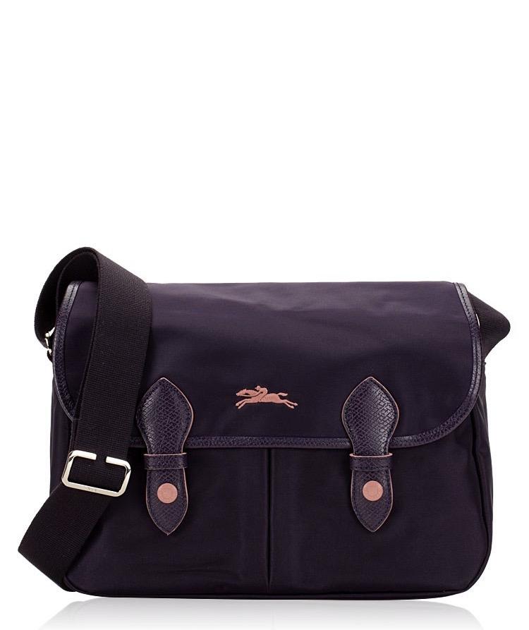 longchamp nylon messenger bag