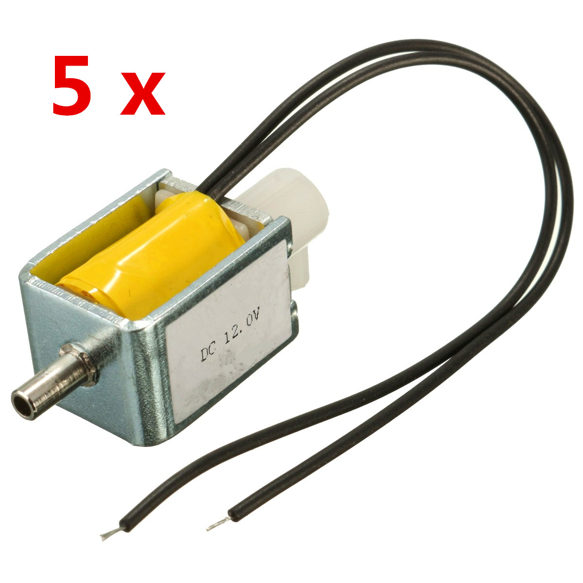 DC12V Mini Electric Solenoid Valve, Normally Open, Micro Water/Air Valve, Unbranded