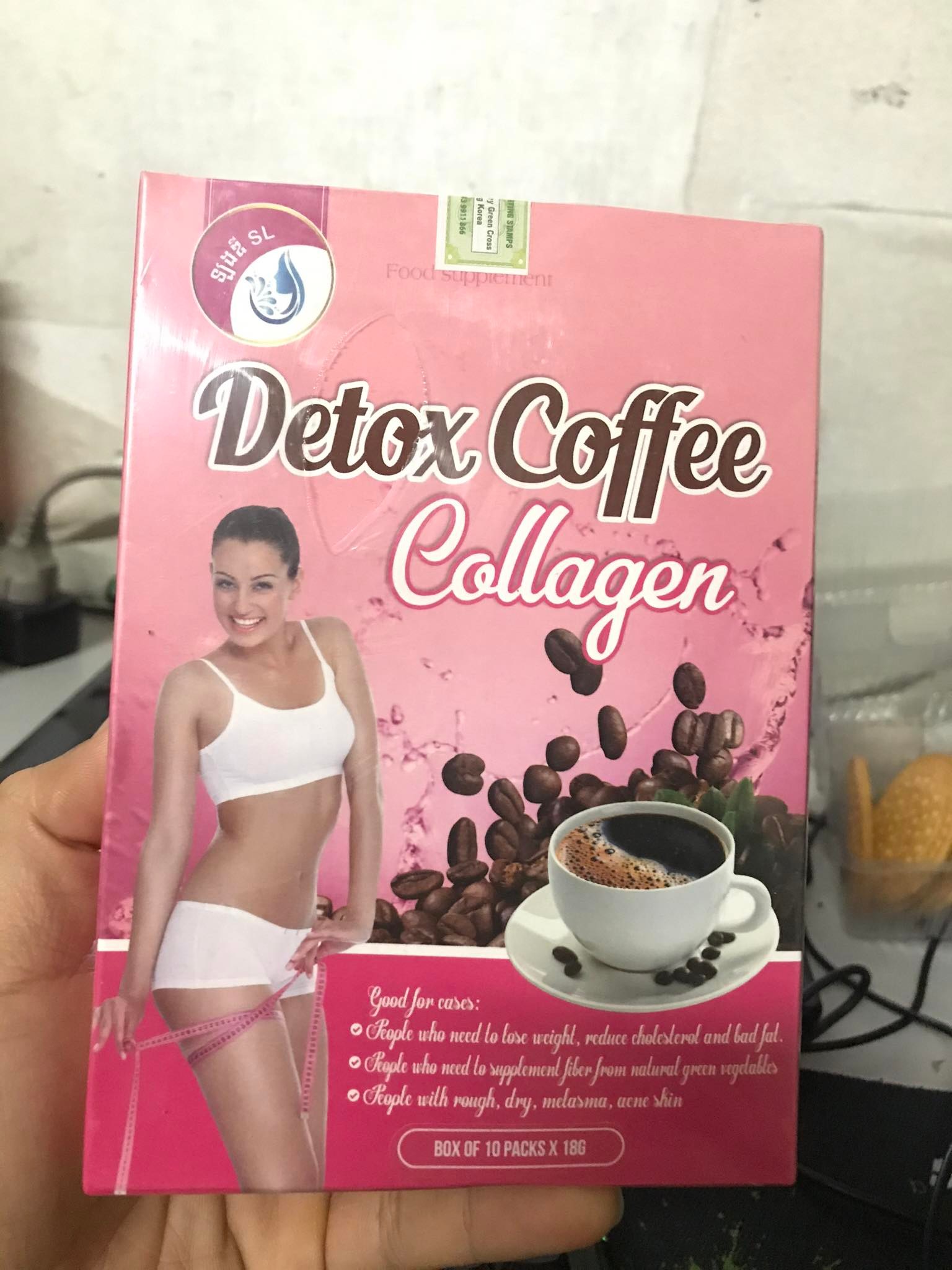 Detox Coffee Collagen - Đánh Bay Mỡ Thừa (Hộp 10gói)