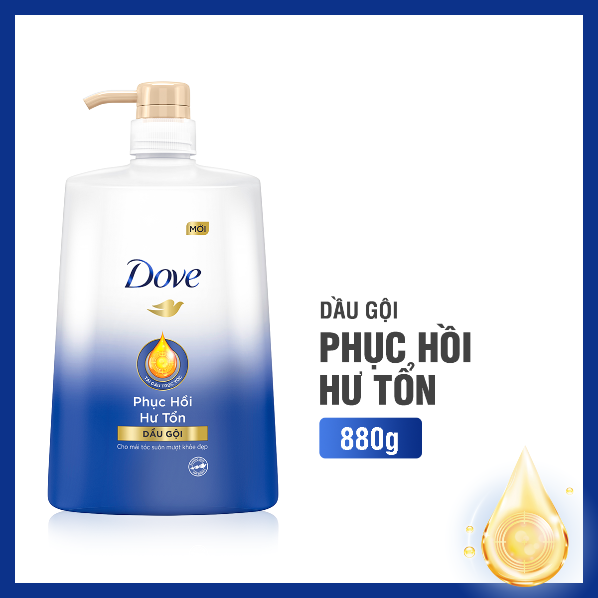 Dầu gội dove phục hồi hư tổn 900ml