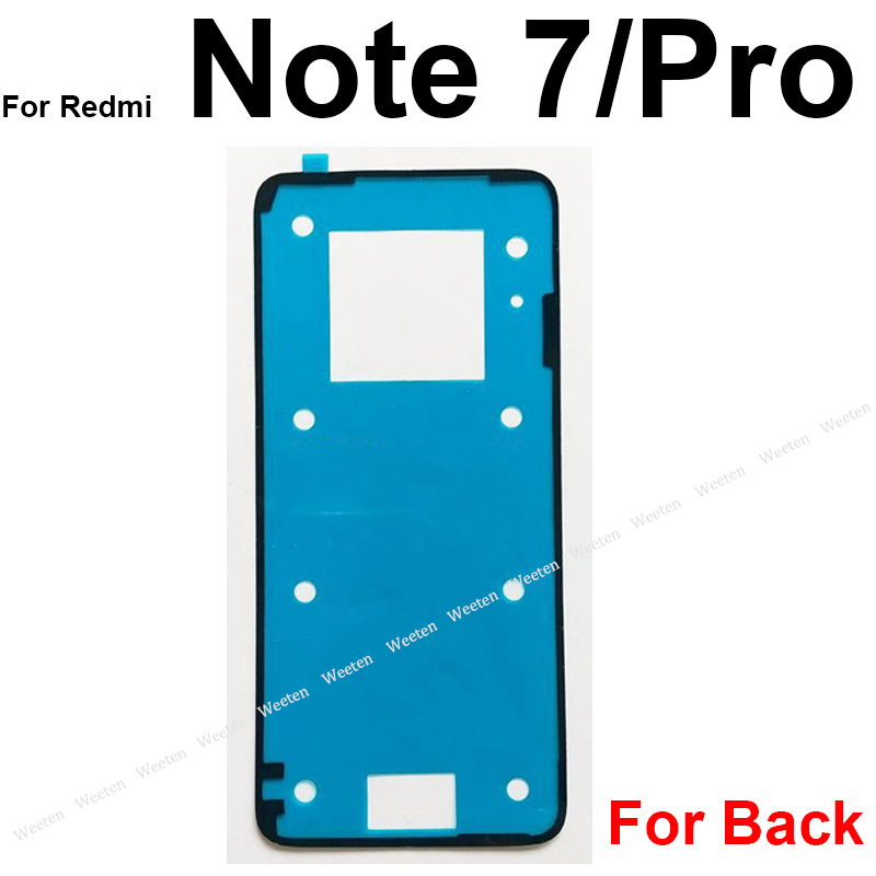 NEW 【7efc9af3】Back Battery Cover Adhesive Sticker For Xiaomi Redmi 10 9 7 Pro 5G Note 9s Note 8T Housing Door Glue Tape Repair Parts. 