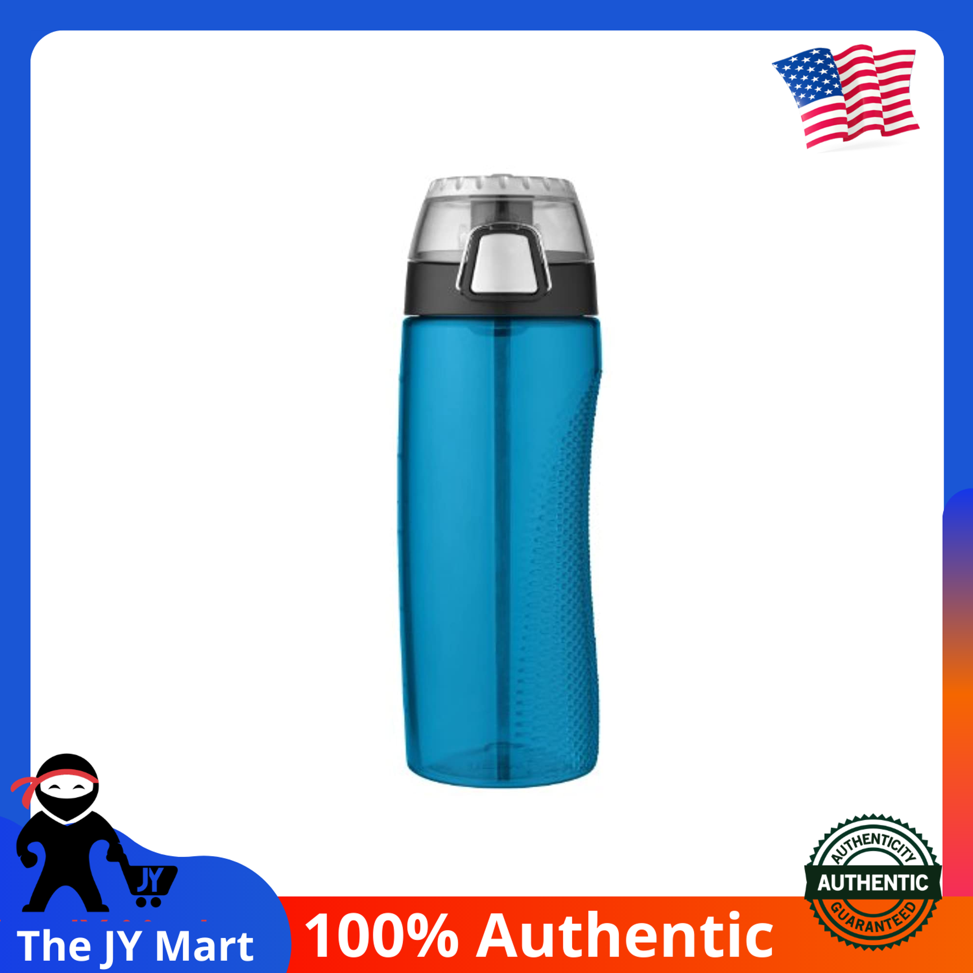 thermos tritan hydration bottle with meter