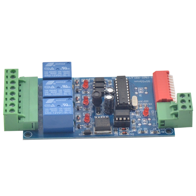 3CH DMX 512 RELAY OUTPUT , LED Dmx512 Controller Board, LED DMX512 Decoder,Relay Switch Controller