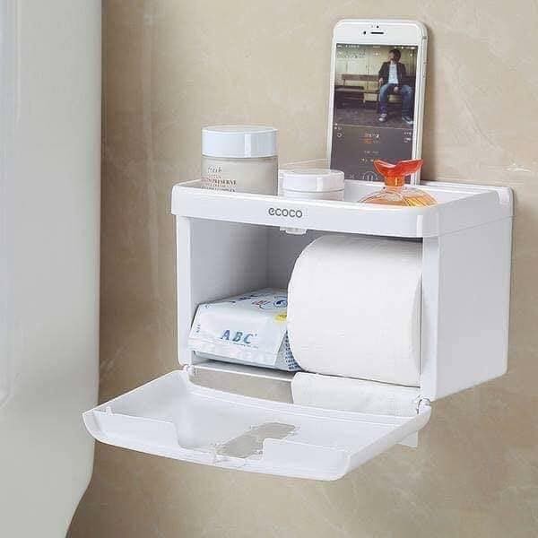 Hộp đựng giấy vệ sinh đa năng ECOCO mẫu mới
