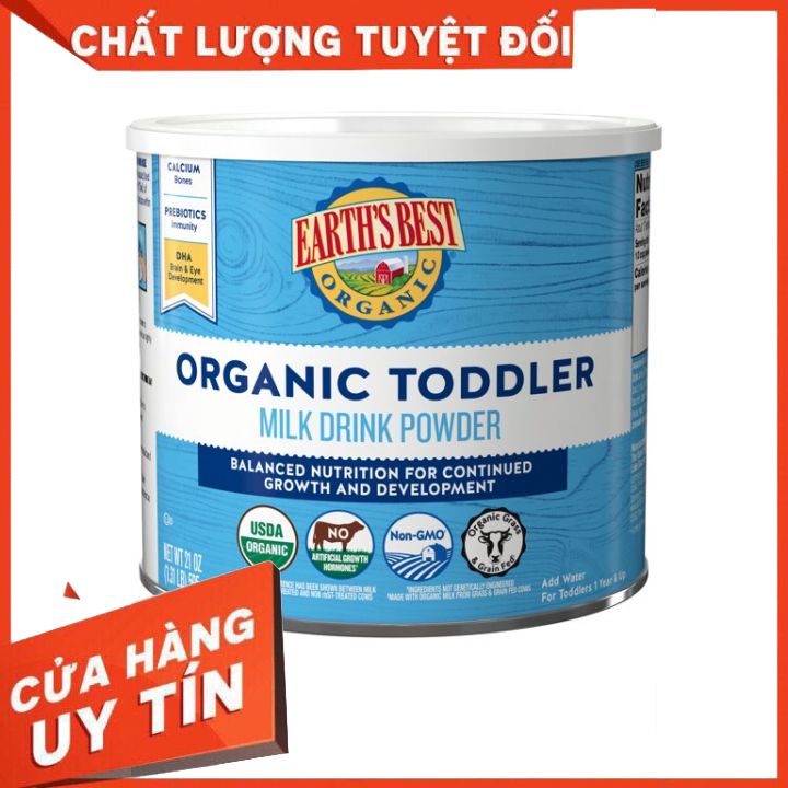 [Hàng Air - Có Bill Mua Hàng] Sữa Earth's Best Toddler Nhập Mỹ 595G