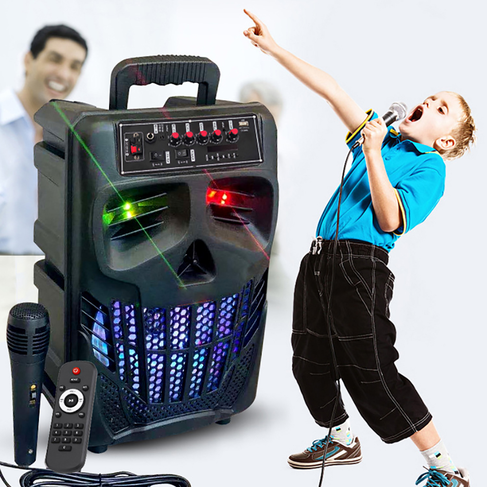 20W Bluetooth 5.0 bảng khuếch đại Xe Đẩy Loa Giải Mã Microphone Karaoke Amplificador FM Đài Phát Thanh AUX USB TF