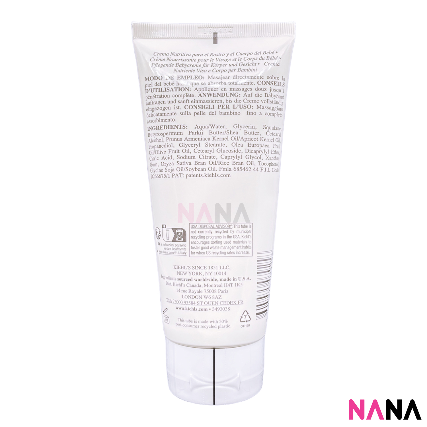 Kiehl's Nurturing Baby Cream For Face and Body 200ml Lazada