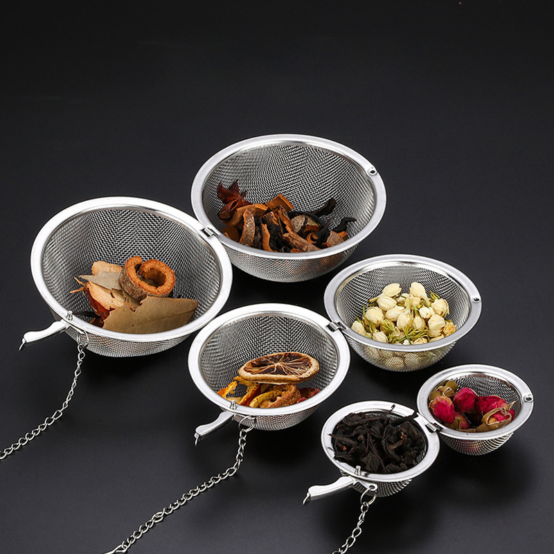 [Duola] Stainless Tea Infuser Sphere Locking Spice Tea Ball Strainer MeshTea Filter Tool