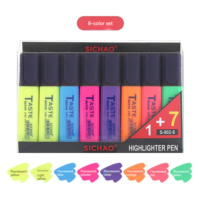 %E3%80%90The%20Quiet%20Page%E3%80%91Pastel%20Flat%20Single%20Head%20Light%20Color%20Oblique%20Drawing%20Highlighters%20Fluorescent%20Pen%20Markers%20For%20School%20Supplies%204/6/8%20Pcs/set%20-%20Image%202