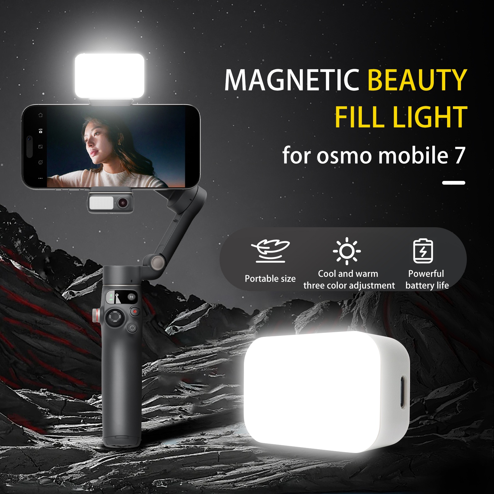 Magnetic Mobile Phone Fill Light Magnetic Fill Light For DJI Osmo