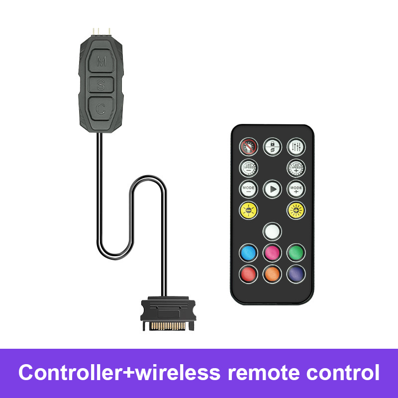 Modul Pc Fan Control Universal 【New and Improved】 12-port ARGB&10-port PWM Controller Computer Fan ...