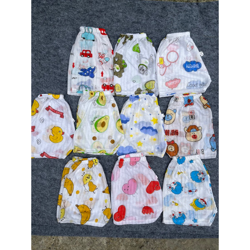 Quần đùi chục cotton giấy thông hơi cực thoáng mát cho bé yêu