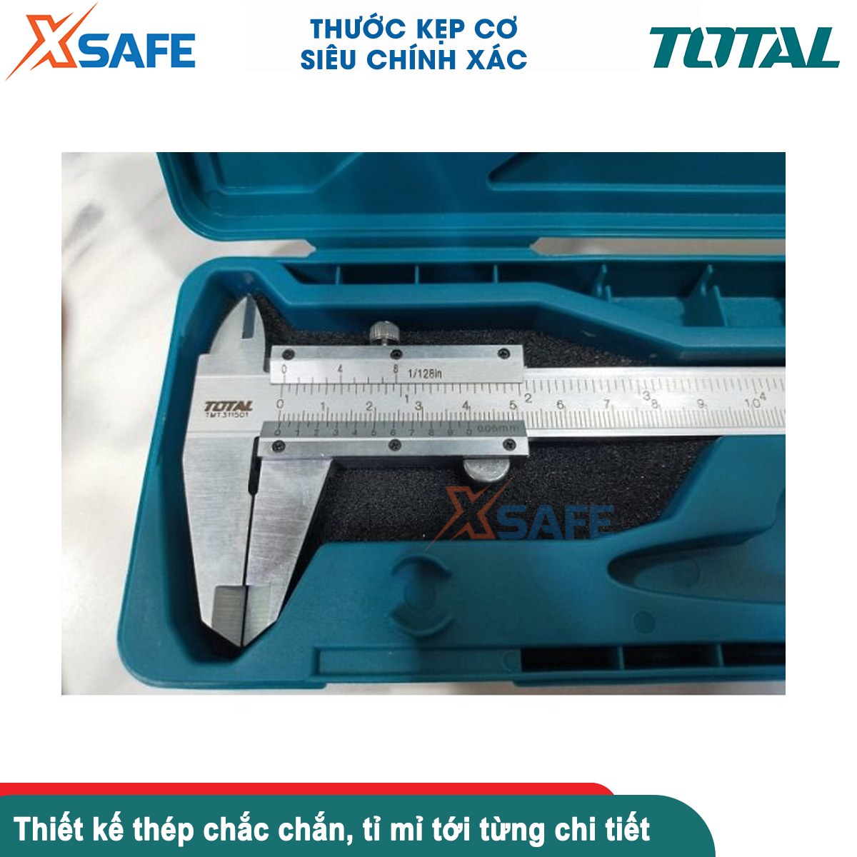 Thước kẹp cơ TOTAL 150mm-200mm, thước cặp phạm vi đo 0-150mm / 0-200mm chất liệu thép carbon, độ chính xác cao