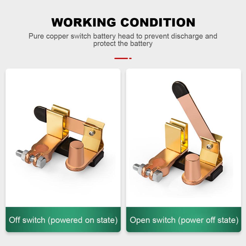 【New Arrival】Negative Battery Disconnect Vertical Knife Blade Battery Master Switch Brass Power Cut Off Isolator for Truck ATV Boat