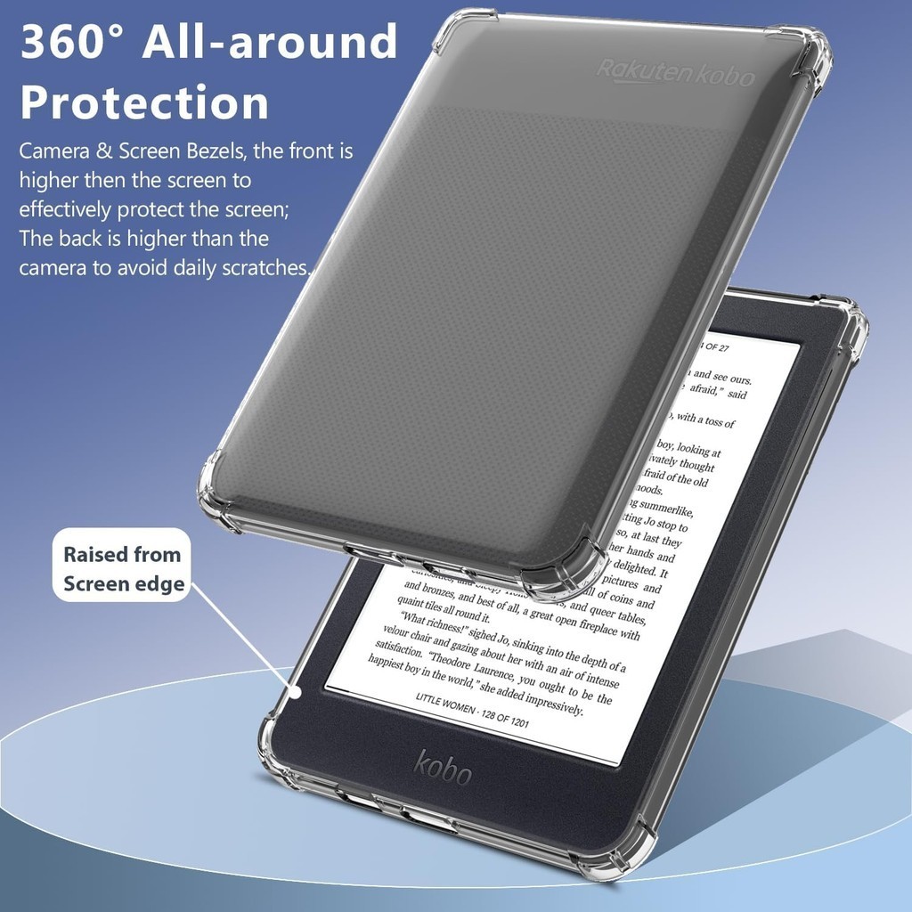 Ốp Lưng Silicone Kobo Clara HD, Case Máy Đọc Sách Kobo Clara HD