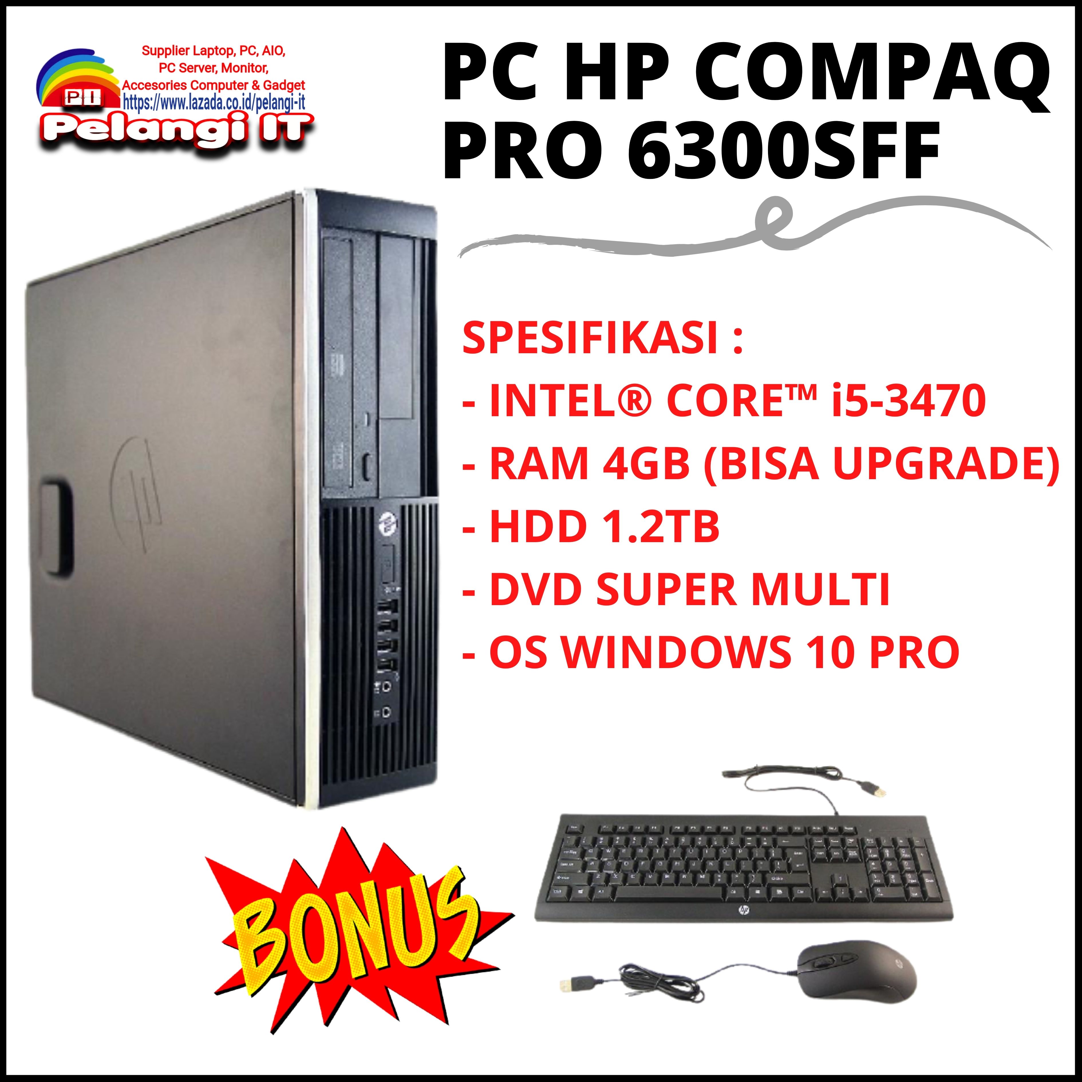 BISA COD PC CPU BUILT UP COMPAQ PRO 6300SFF CORE I5 RAM 4GB HDD  WINDOWS 10 PRO
