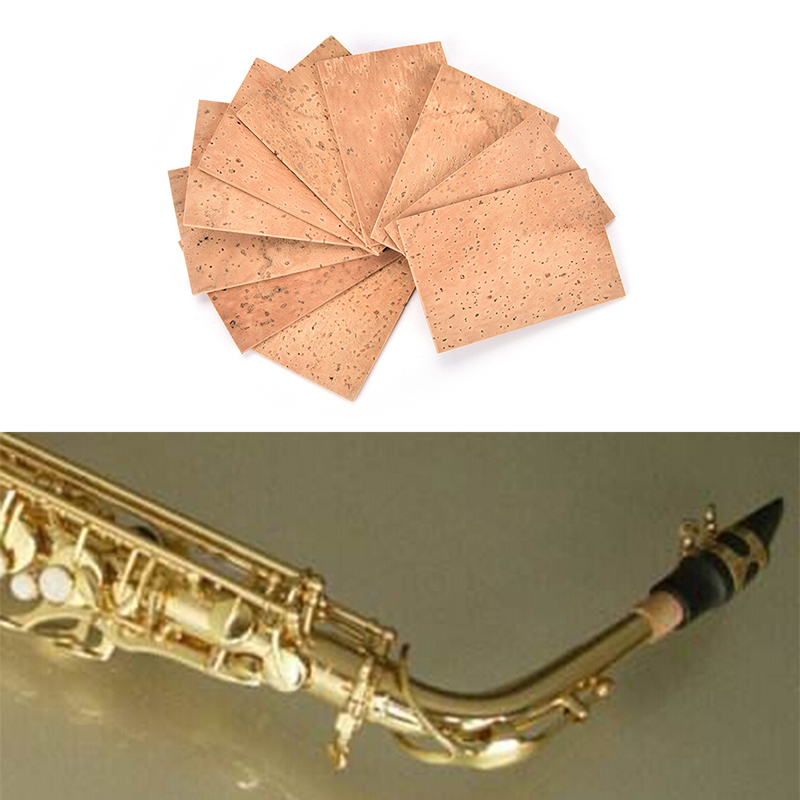 Moito 10Pcs Saxophone Corks Soprano/Tenor/Alto Neck Cork Saxophone Parts Accessories