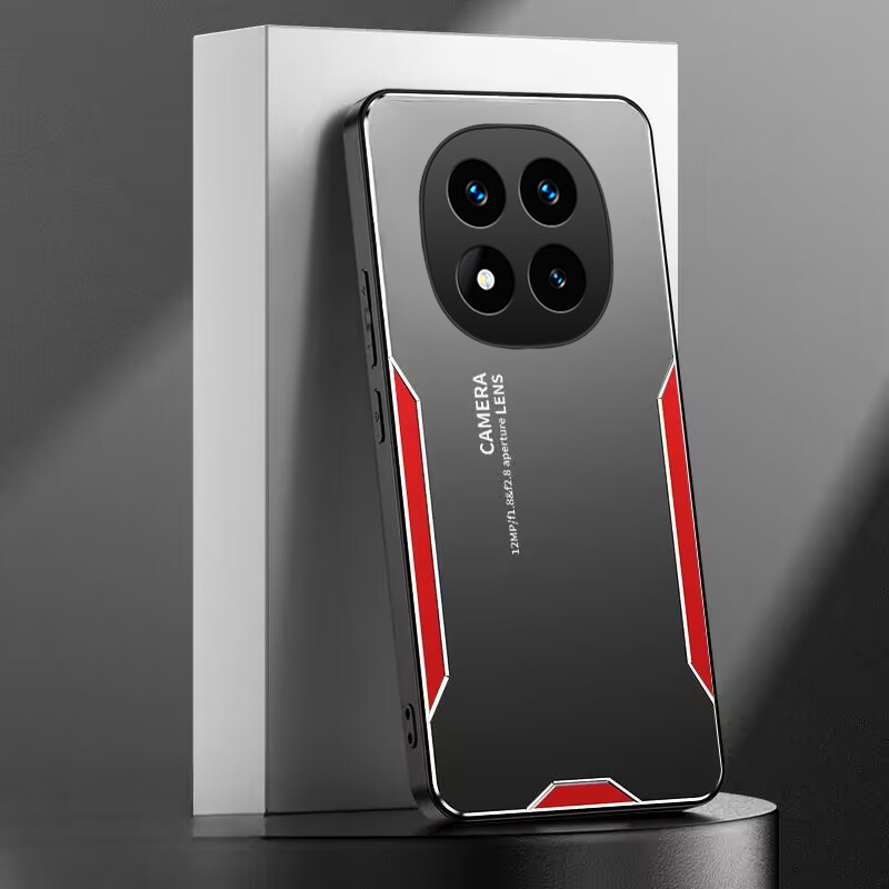 For Redmi Note 14 Pro Case Aluminum Metal Matte Cover Soft Silicone Frame Camera Protection Cover For For Redmi Note 14 Pro + Back cover Phone Cases. 