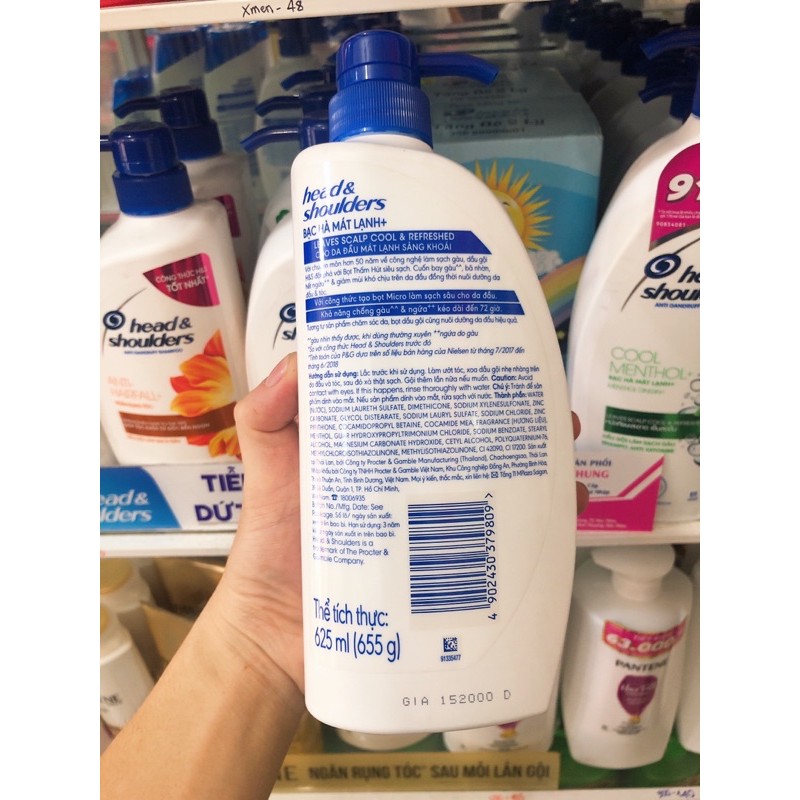 Dầu gội đầu Head & shoulders 650g