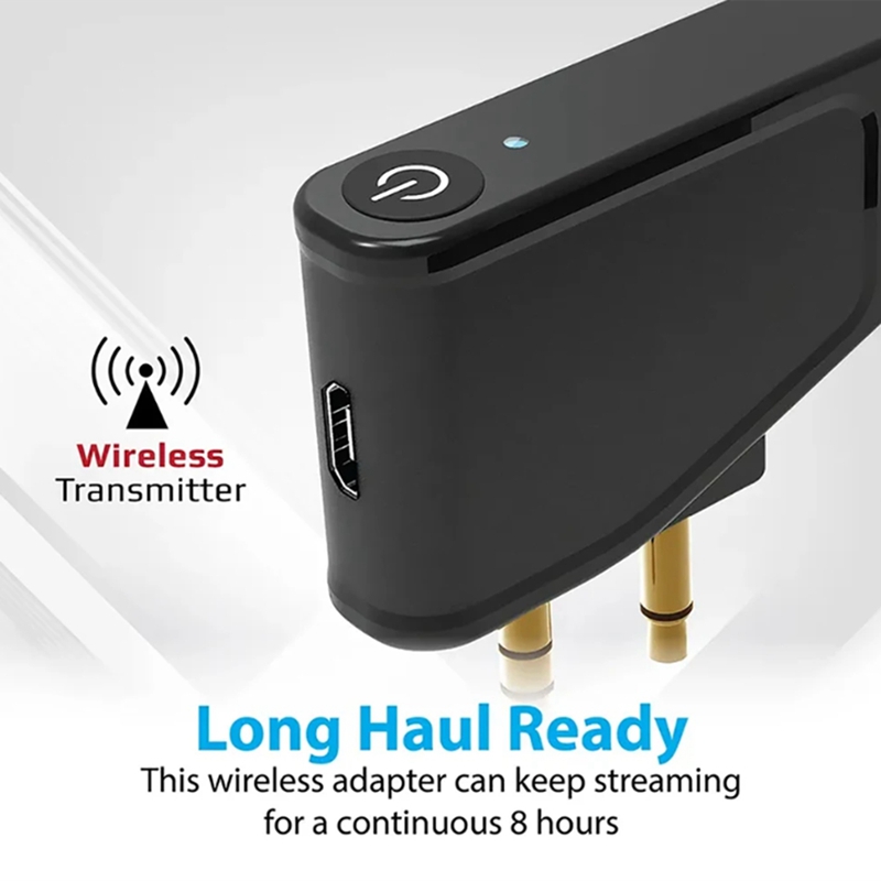 Bluetooth 5.3 Airplane Airline Flight Adapter A2DP Transmitter for Aonic 40 50 Wireless Noise Cancelling Headphones Replacement