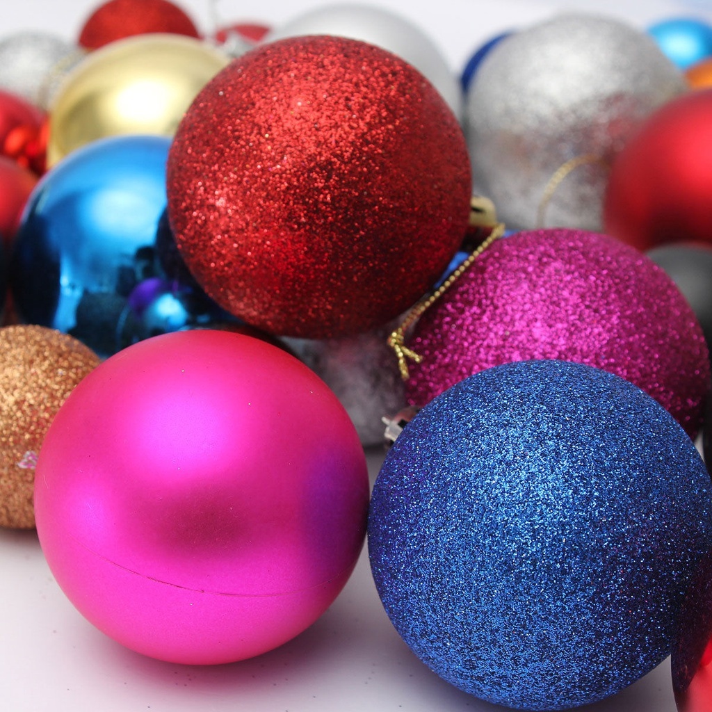Combo 6 quả châu trang trí Noel. trang trí Giáng Sinh