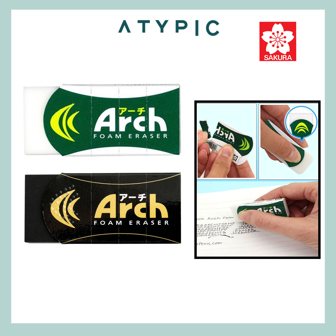 Arch Foam Eraser 標準サイズ Sakura Arc Foam Eraser | Lazada Singapore