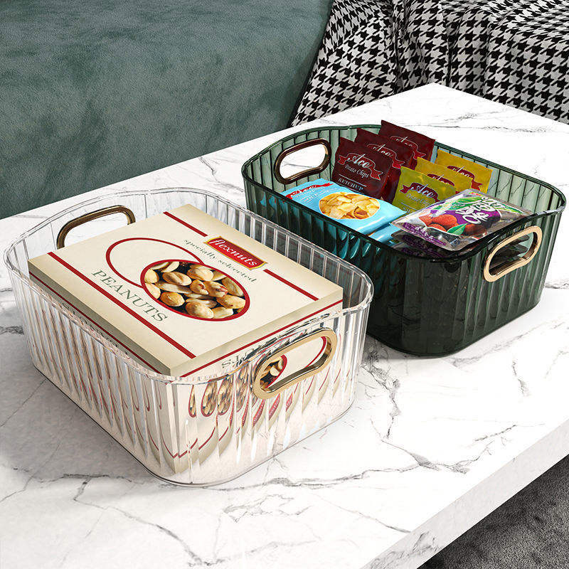 YONUO  hộp nhựa đựng đồ kệ đựng mỹ phẩm store box hộp nhựa trong suốt Pet Máy tính để bàn mỹ phẩm hộp lưu trữ Acrylic giỏ lưu trữ Snack lưu trữ Bàn hoàn thiện