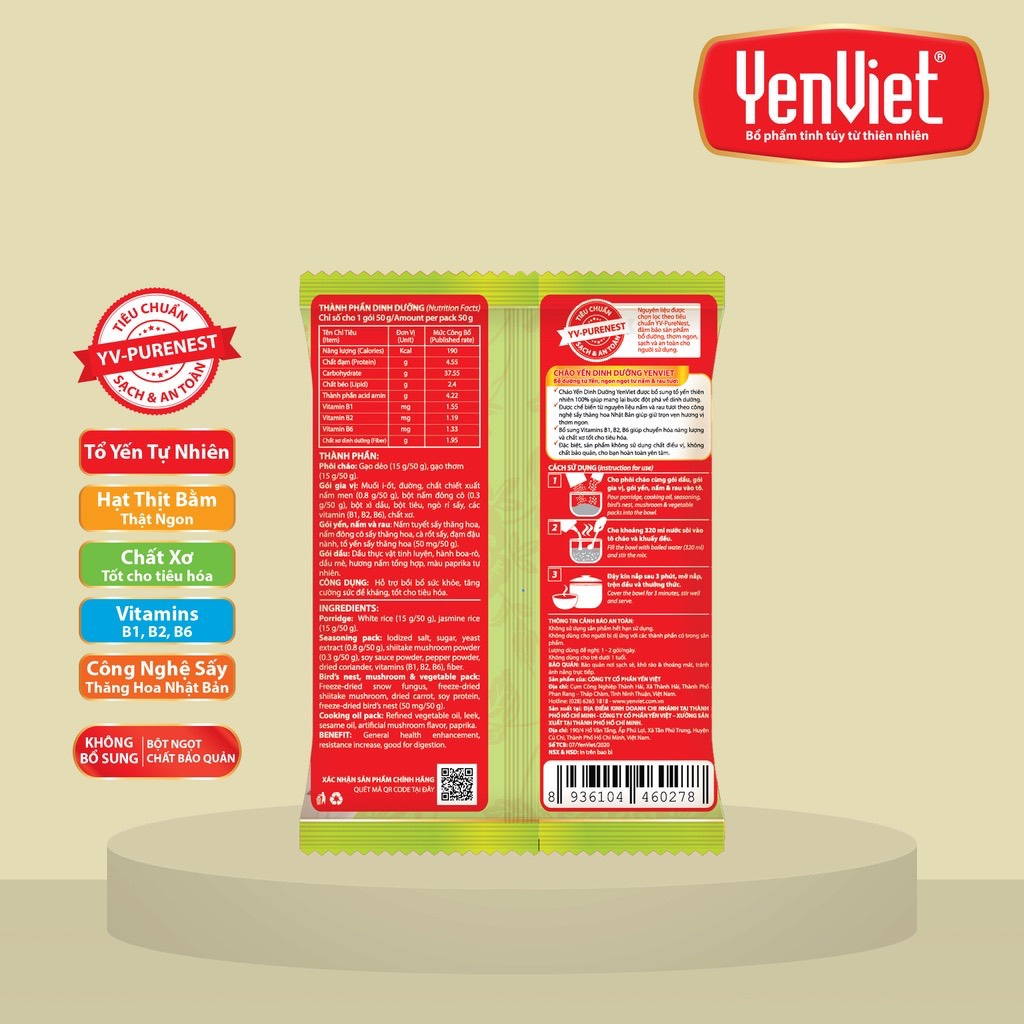 Cháo Yến Dinh Dưỡng YenViet