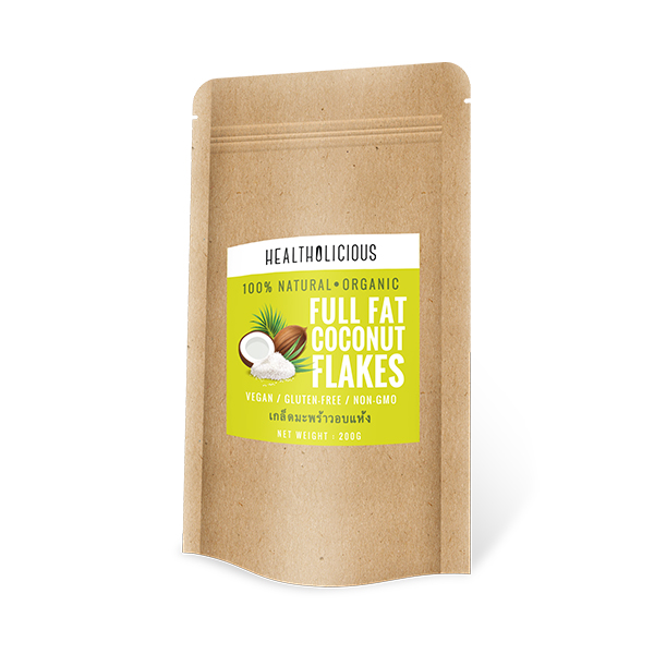 Guiltless White 35 with crunchy coconut flakes / 50 กรัม เฮลท์โอลิ