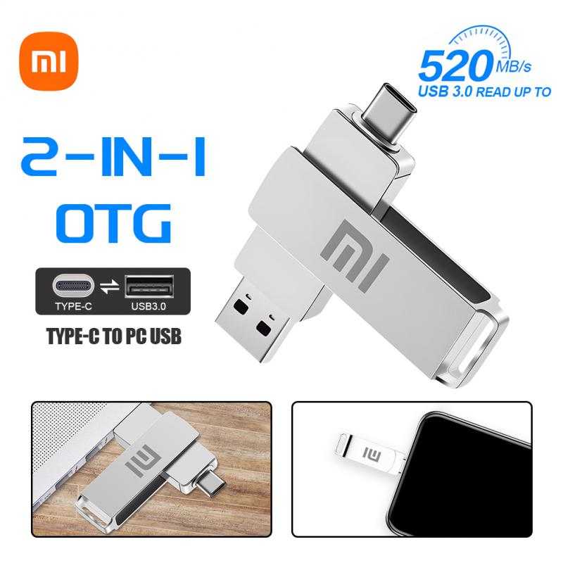 【Clearance Markdowns】 1TB 2TB 3 in 1 Dual Flash Drive High Speed Pen Drive OTG Type C USB A Dual Lightning PenDrive for MacBook phone