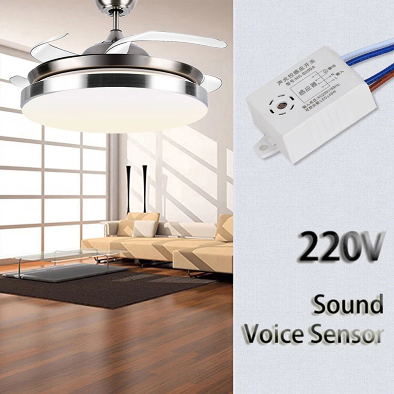 NCVHRT 220V Voice Sensor Switch Indoor Intelligent Auto On Off Lights Switch Detector