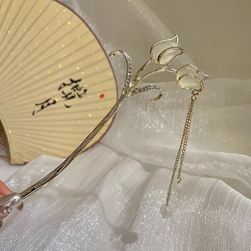 New Chinese Style Antique Hairpin High-grade Fringe Step Shake Hair Hairpin