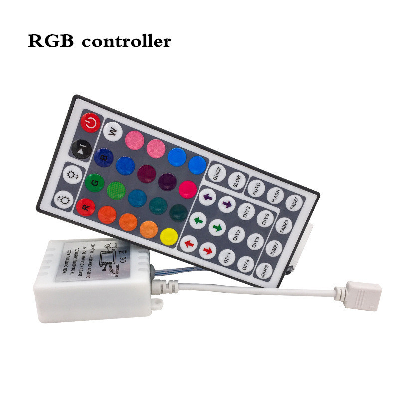 Led Rgb Controller 3key 44key 24keys Dc12v Ir Remote Dimmer Controller For Smd 3528 5050 Rgb Led Strip Lights. 