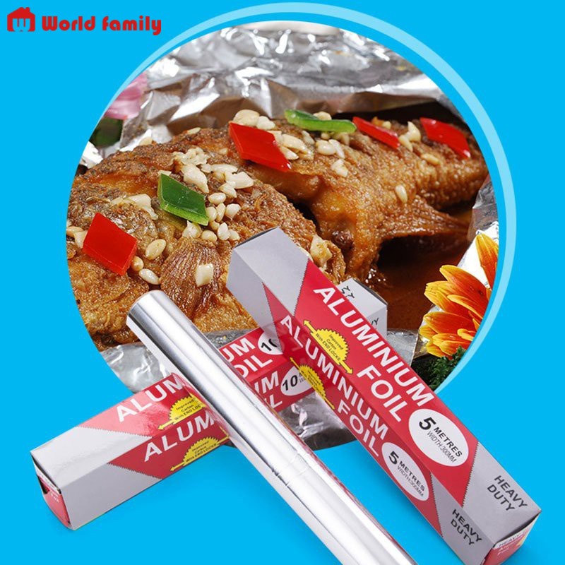 Cuộn Giấy Bạc Nướng Thịt Cá, Bọc Thực Phẩm 30cm x 10ft - S379