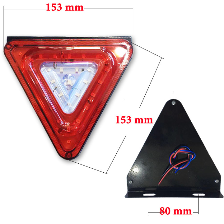 ĐÈN TAM GIÁC ĐỎ 24V