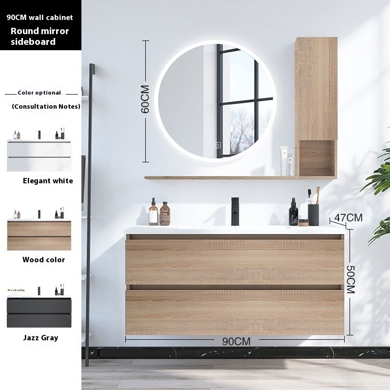 Toilet Storage With Mirror Nordic Combination Toilet Basin