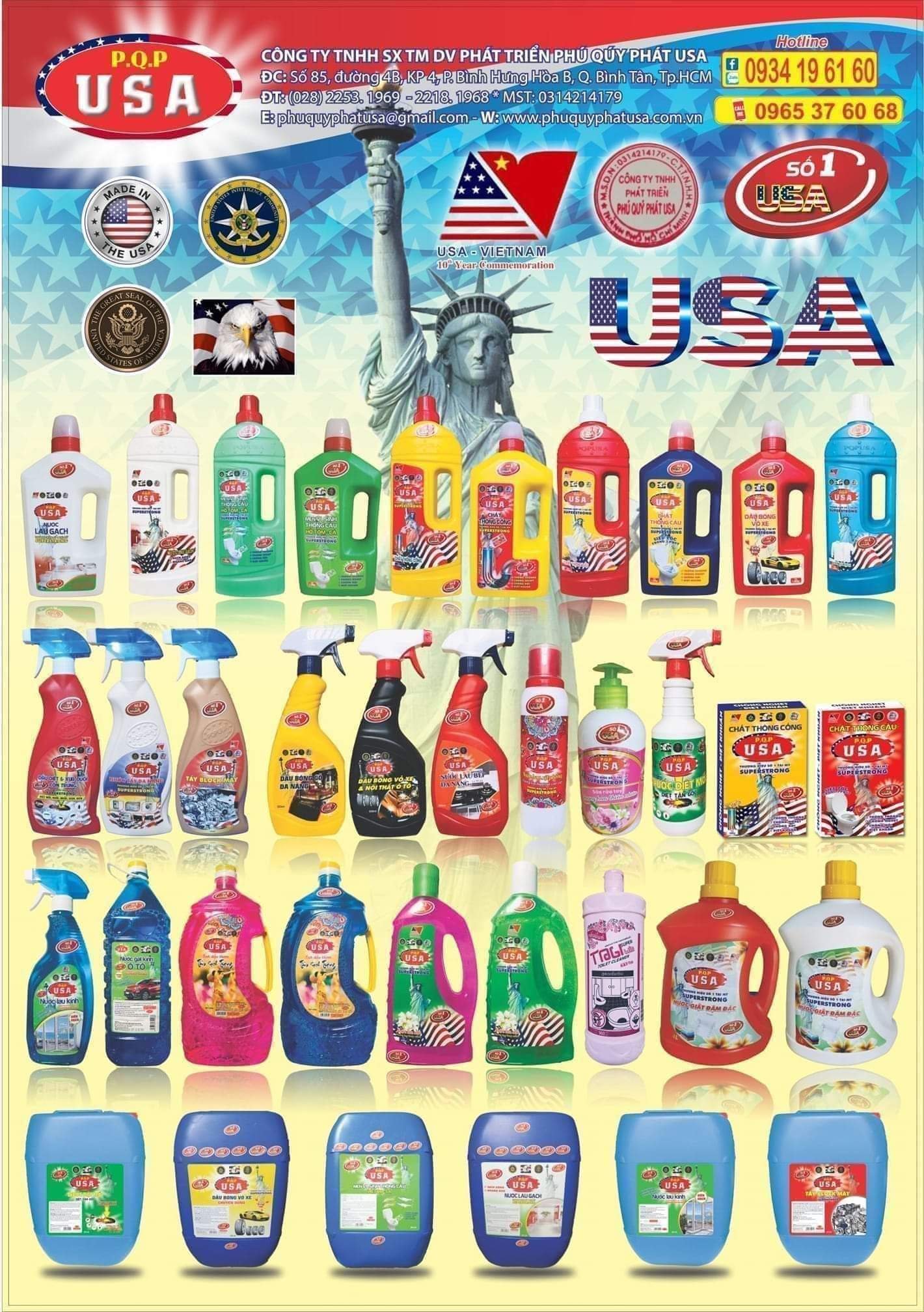 Hộp bột thông cống P.Q.P USA số 1