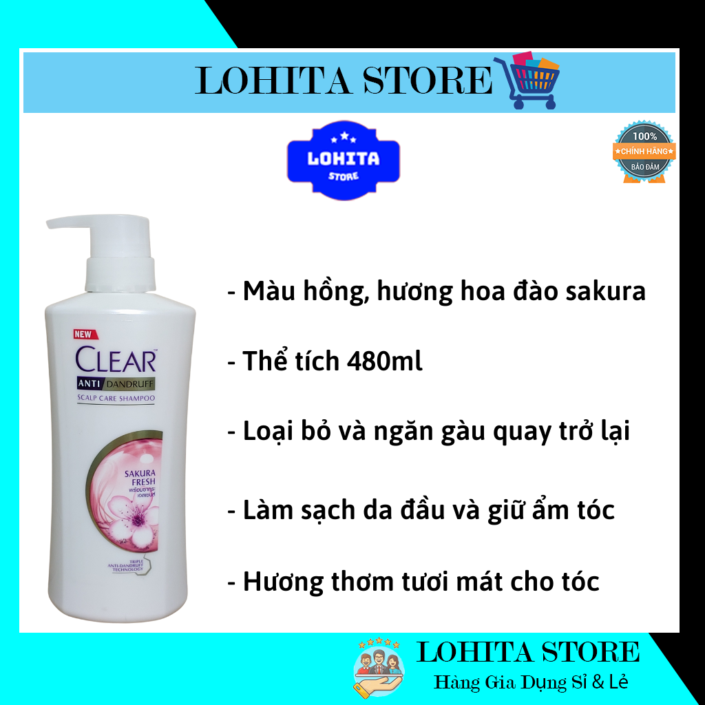 Dầu gội đầu sạch gàu Clear Thái Lan
