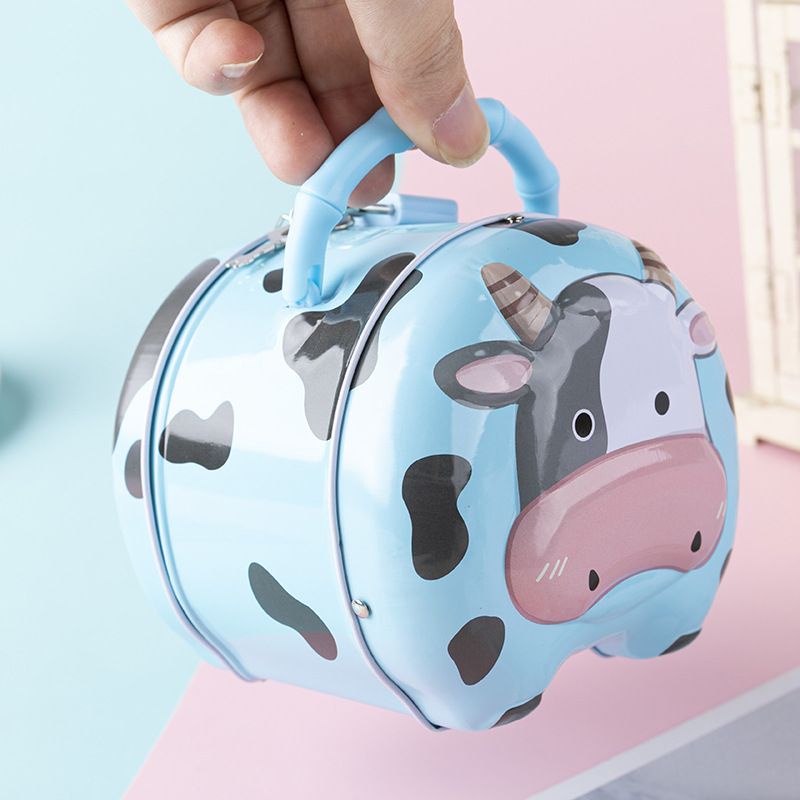 Khoá két sắt hình con bò sữa dễ thương cho bé