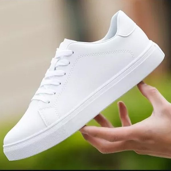 Giày nam thể thao sneaker trắng KINGSHOSES LC01 đẹp cho học sinh đi học đi làm cao cấp